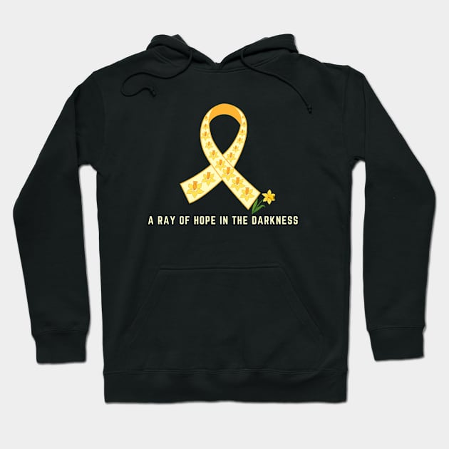 A ray of hope in the darkness Daffodils day Hoodie by ICONIS